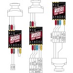 TINY Nano VTX 48CH 350mW Eingang mit LED-Erweiterungs karte für RC Drone Racing Tooth pick Whoop